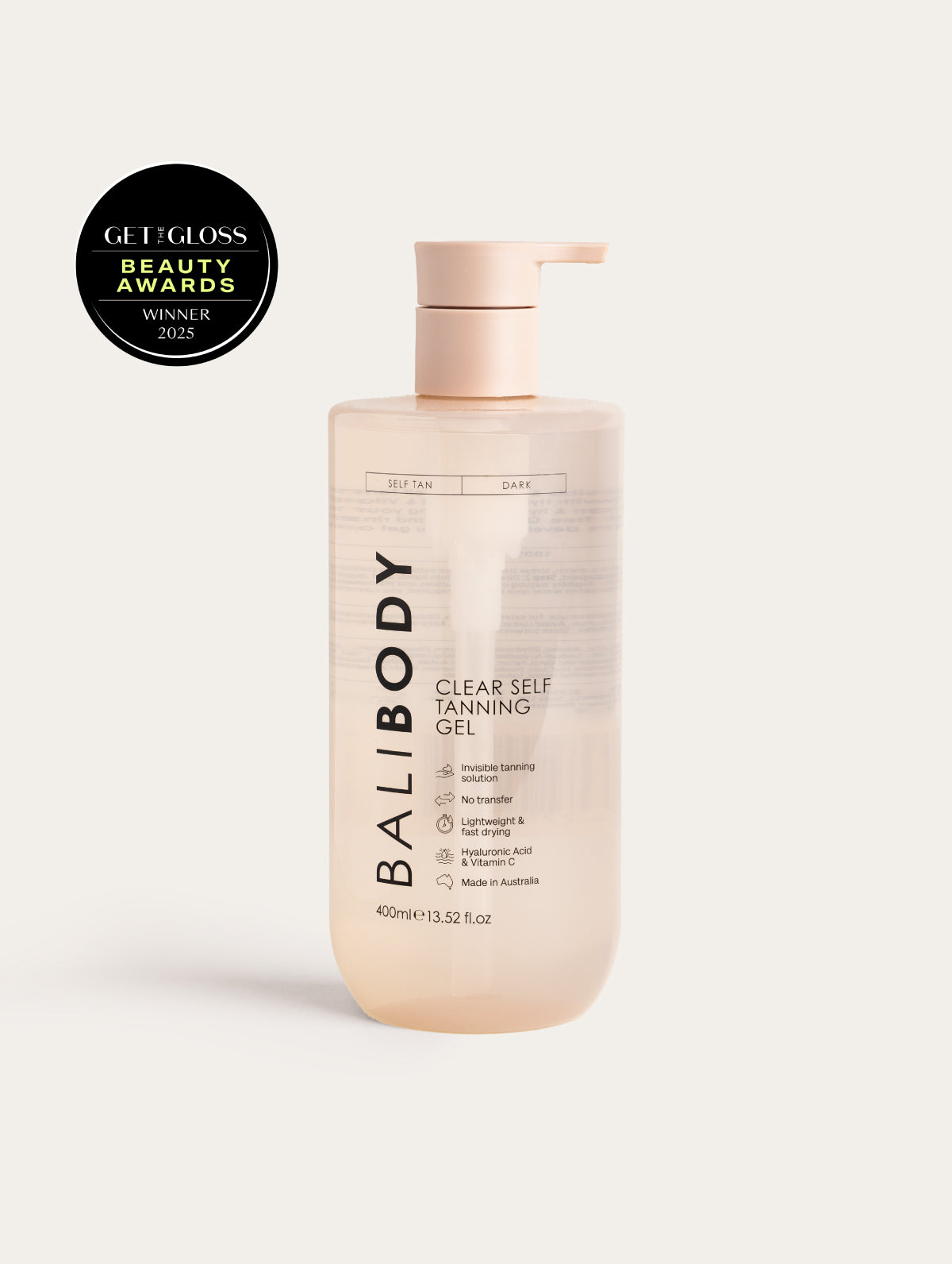 Clear Self Tanning Gel - Rinse-Free Formula - Bali Body EU