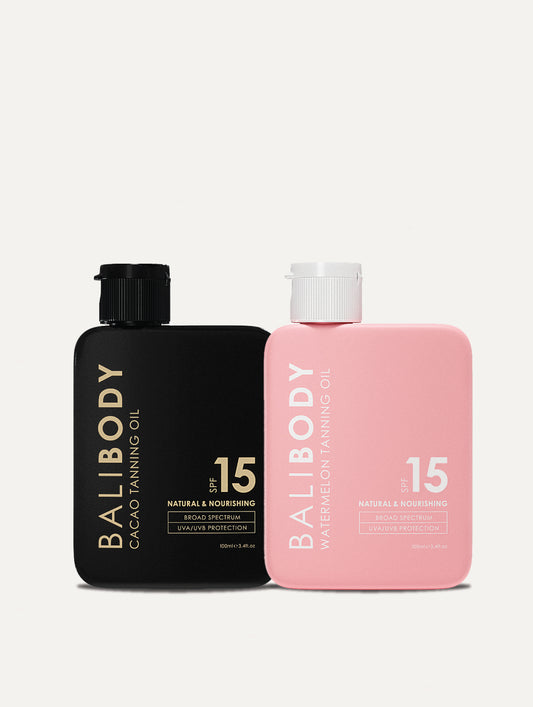 Cacao & Watermelon Tanning Oil SPF15 Set