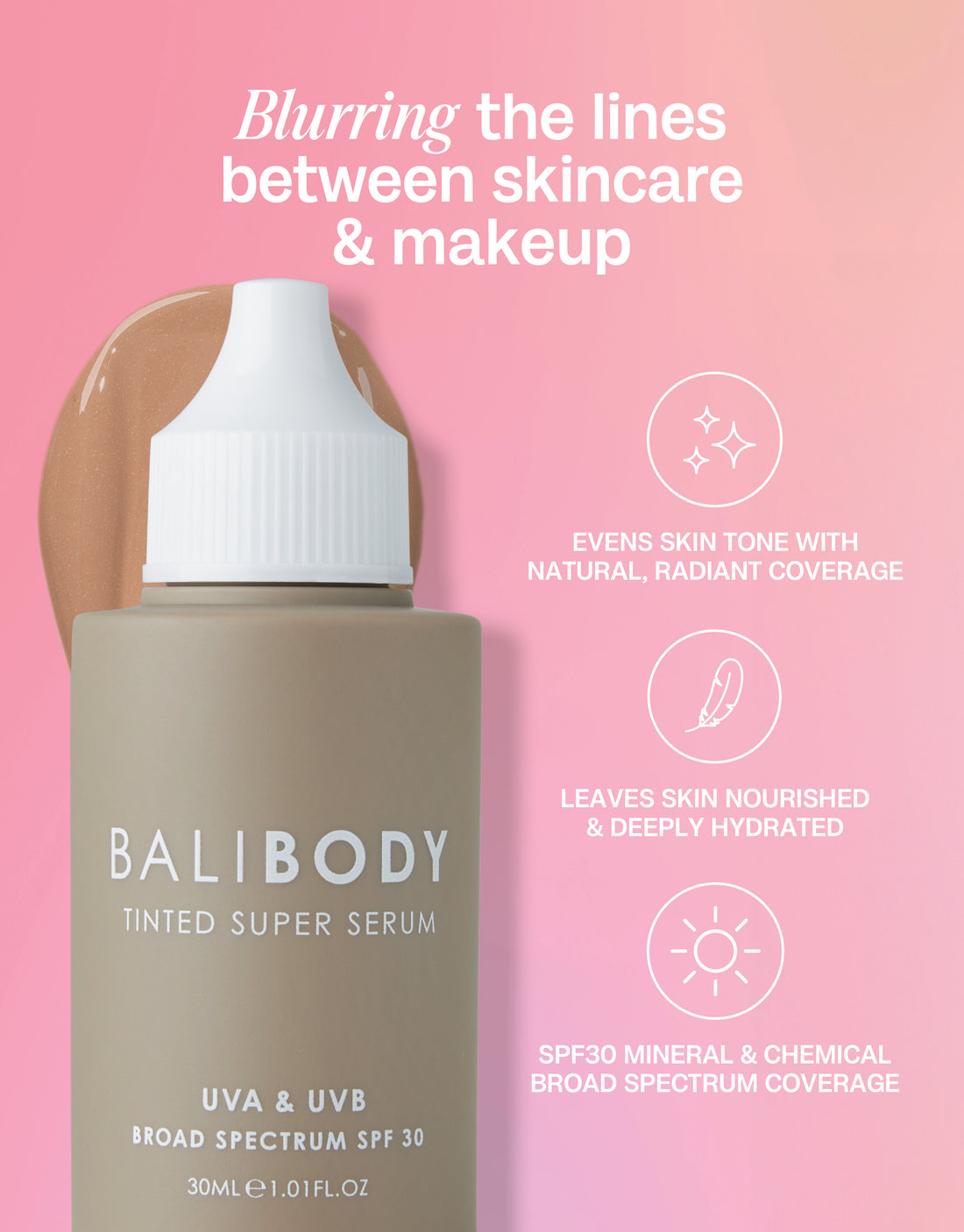 SuperNat Serum SPF30 Med Aura main image 0